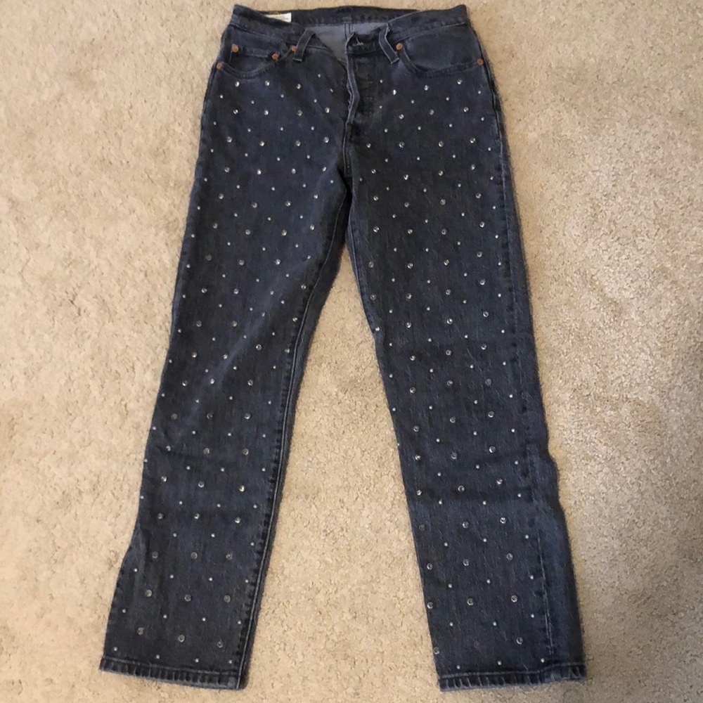 Levi’s black jeans, w25, l28
